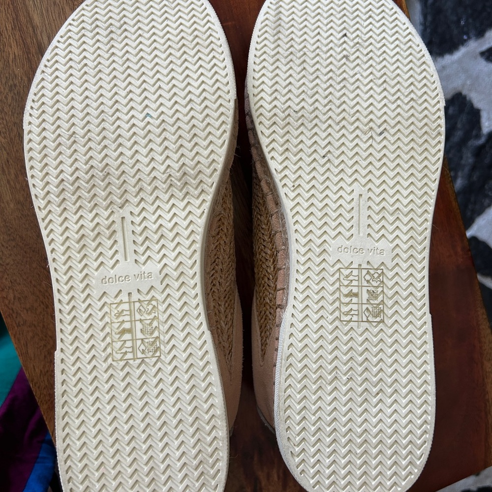 Dolce Vita Madox Natural Raffia Sneaker Women’s Size 8 - Picture 8 of 9